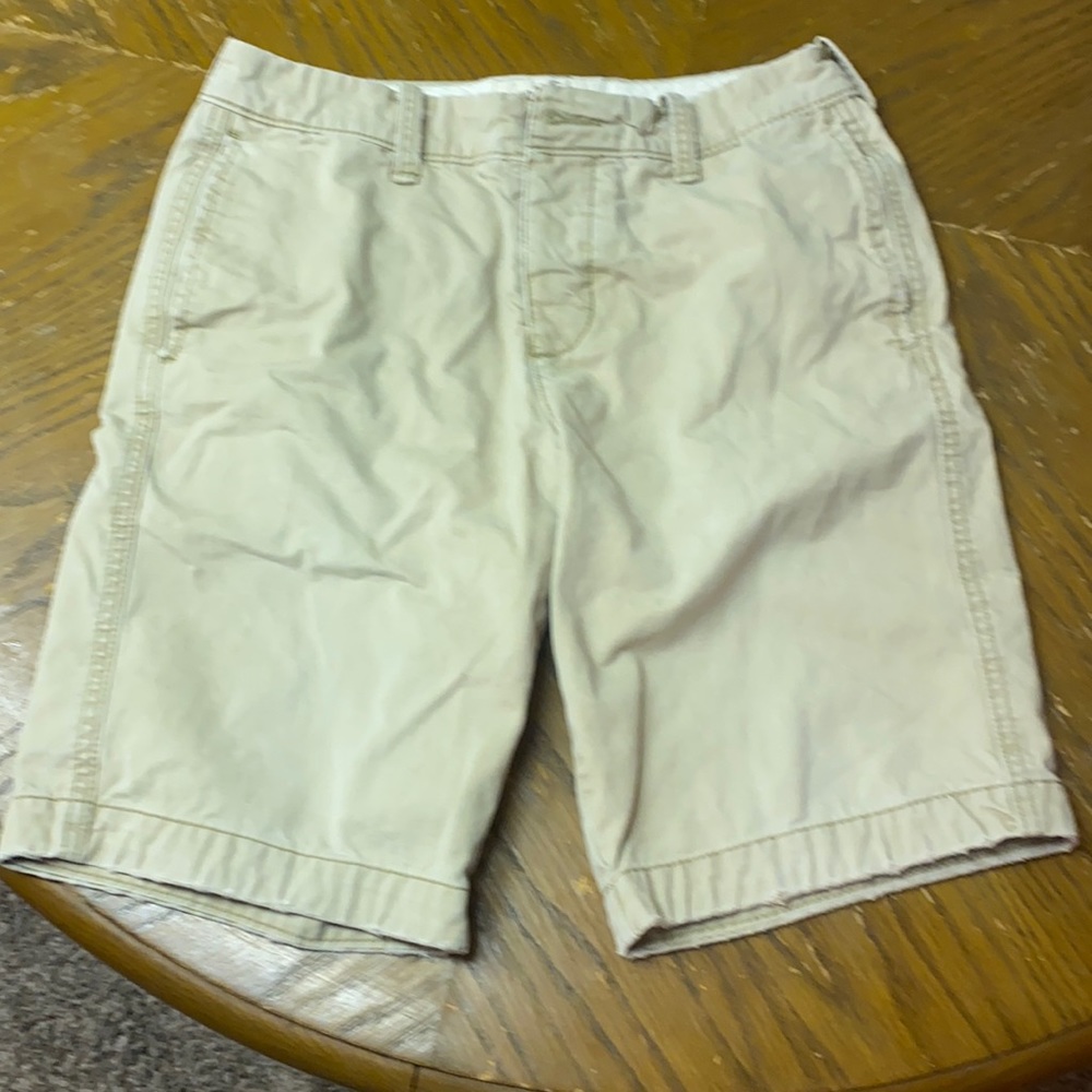Men’s Flat Front Khaki Shorts AEO Size 28